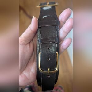 Elegant Brown Genuine Leather Belt